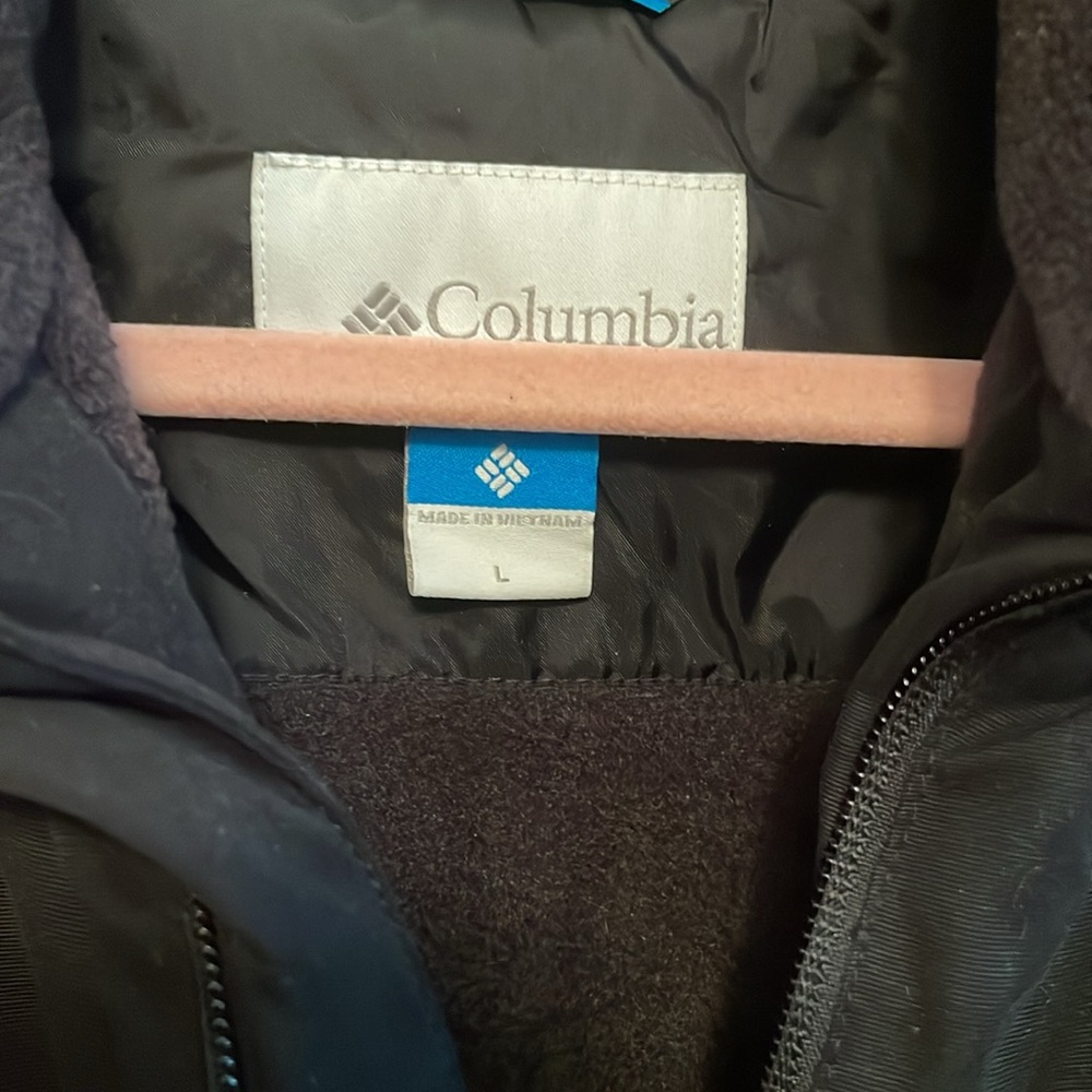 Columbia Men's Fleece Lined Omni-Shield Black Jacket Size Large - Picture 2 of 6